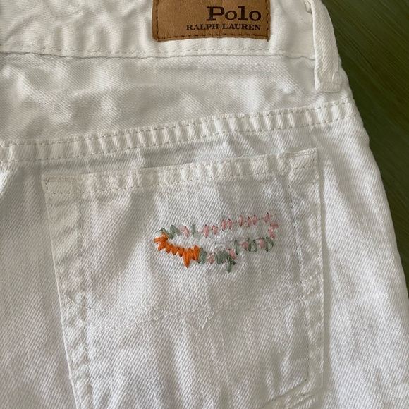 Polo Ralph Lauren white cut-off shorts - Picture 5 of 6